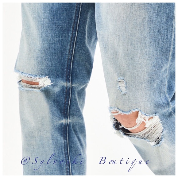 🔥PacSun Medium Destroy Stacked Skinny Jeans NWT - Picture 3 of 10